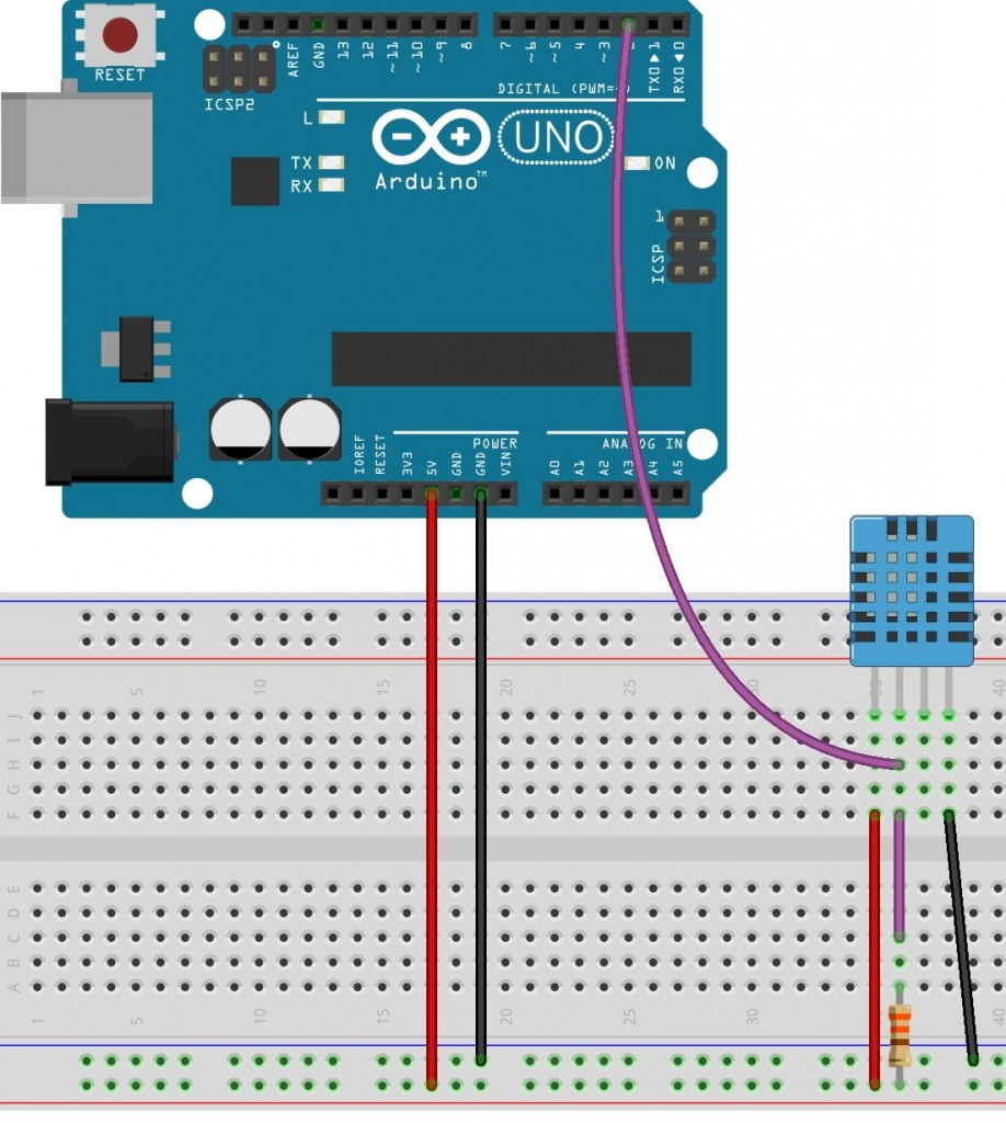 Sensor de humedad y temperatura del aire DHT11 – Sumador