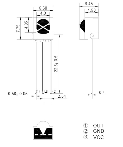 AX-1838HS receptor de mando infrarrojo