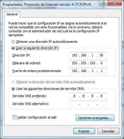 Parametros TCPIP