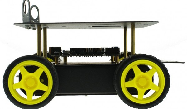 Girando con un Rover 4×4 robot movil