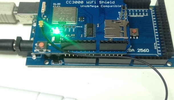 JSON y Arduino: Meteo Shield mas antena wifi