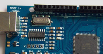 Detalle del chip USB CH340G