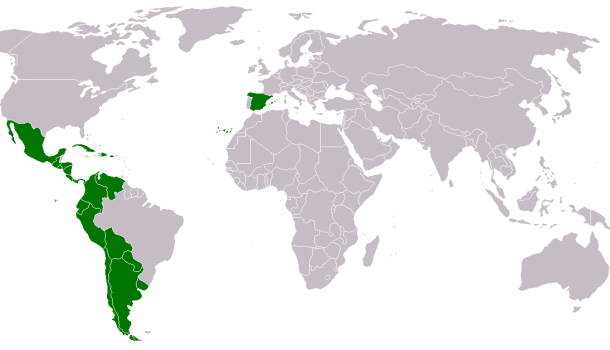 La tienda se abre a Latino America Mapa mundial