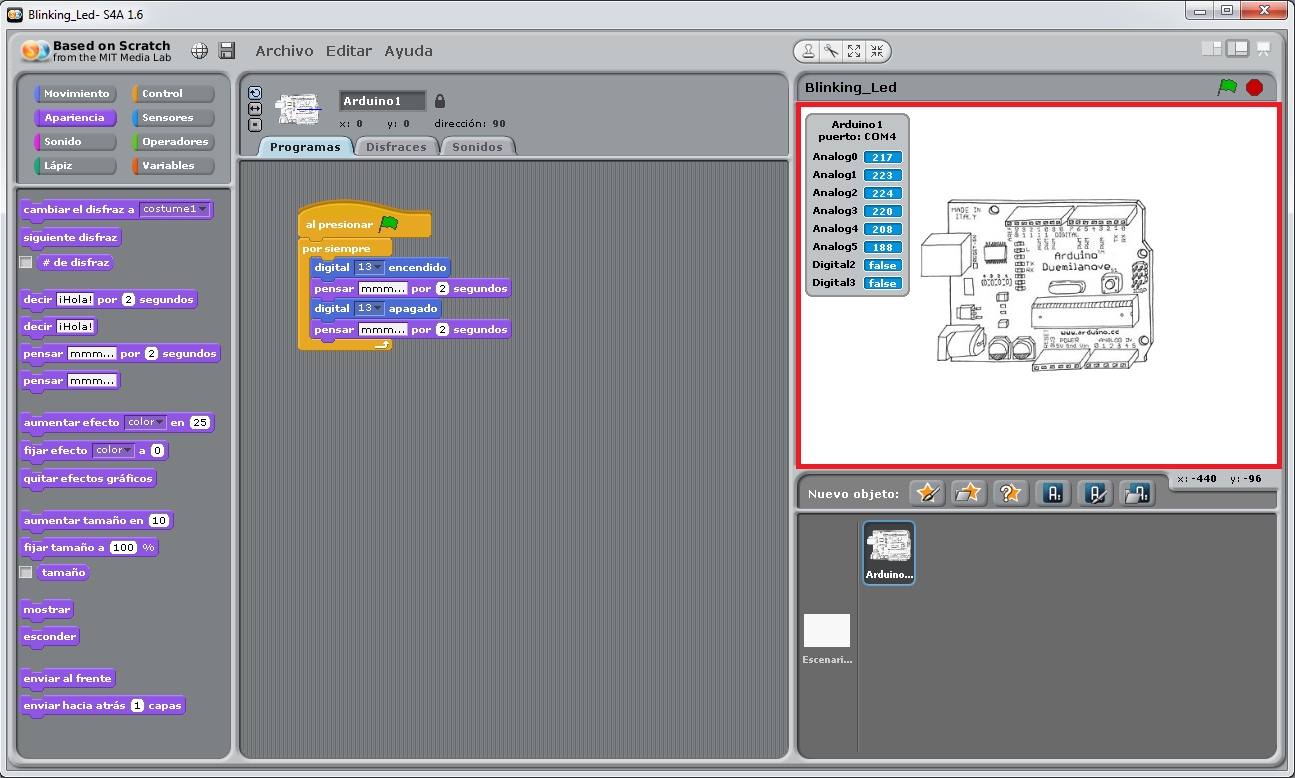 Scratch for arduino