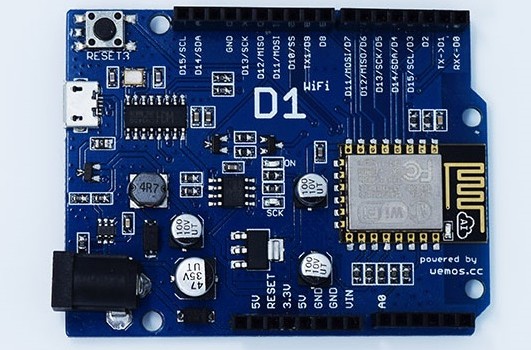 ESP8266 Over The Air Vista de distribucion de pines