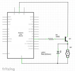 diagrama transistor motor cc