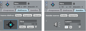 apariencia objeto mira scratch