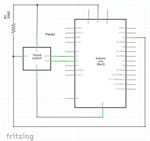 diagrama conexión joystick