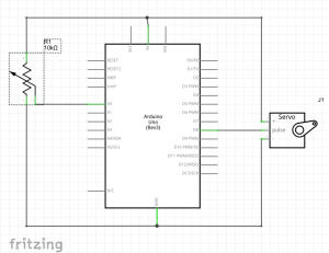 diagrama eléctrico servo potenciómetro