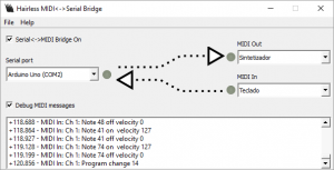 hairless midi in midi out