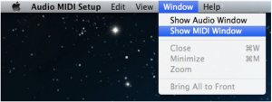 abrir setup midi mac