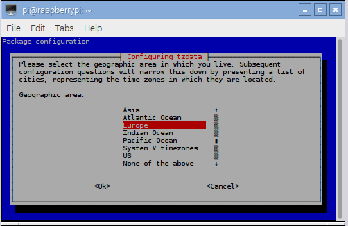 Raspberry pi config