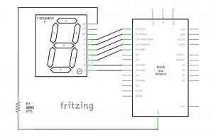 diagrama eléctrico display