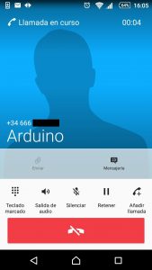 movil llama arduino