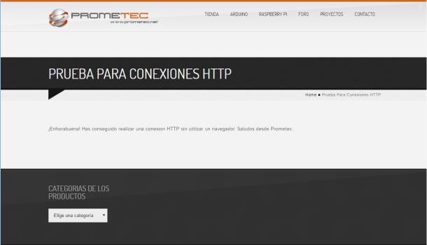 GPRS: Conexión a Internet prueba