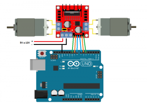 esquema montaje l298n motores dc