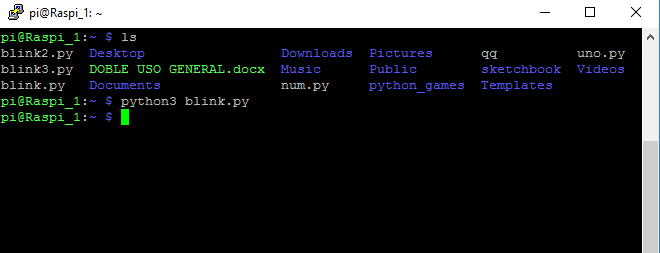 ejecutando un programa Python desde el shell