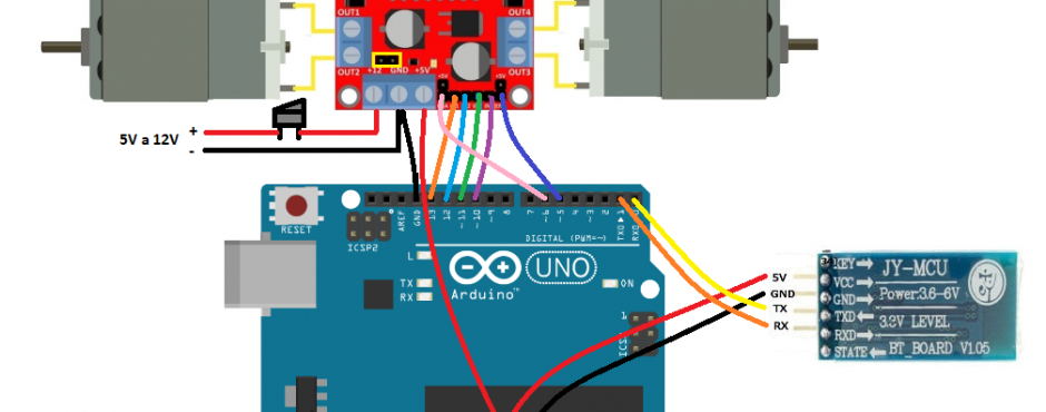 ARDUINO Y L298N: CONEXIÓN conectar bluetooth coche