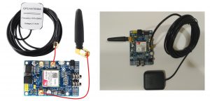 Antena GPRS y GPS SIM808