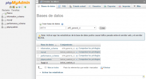 servidor raspberry base de datos