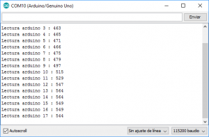 salida arduino