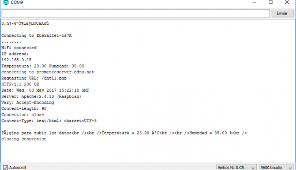ESP8266: Subir datos a un servidor mediante WiFi esp8266 cliente servidor