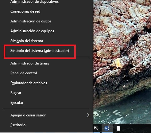 Abrir ventana comandos