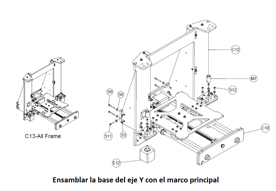 Ensamblar la base y el marco