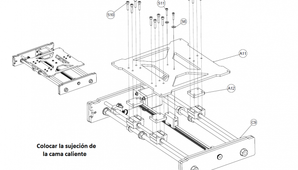 Montando la cama caliente Impresora 3d ksi3