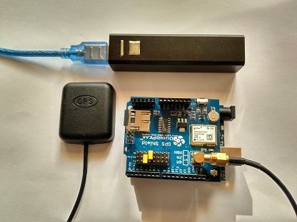 Utilizar el data logger del shield GPS