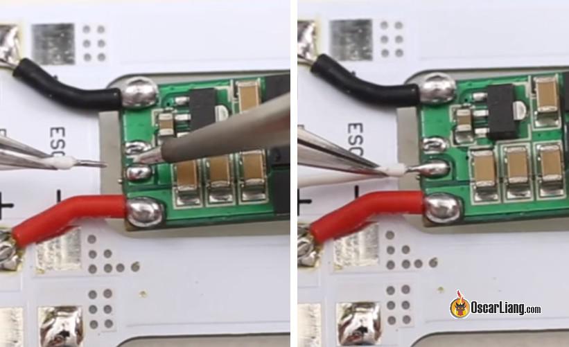 Los cables y pads estás preestañados