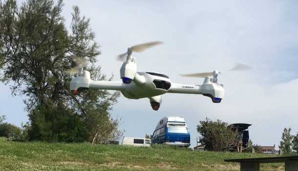 HUBSAN X4 H502S, el DRON BARATO FPV RTF para Principiantes Dron Hubsan X4 H502S volando