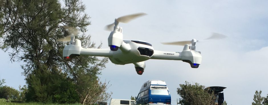 Dron Hubsan X4 H502S volando