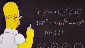 Homer ante la pizarra