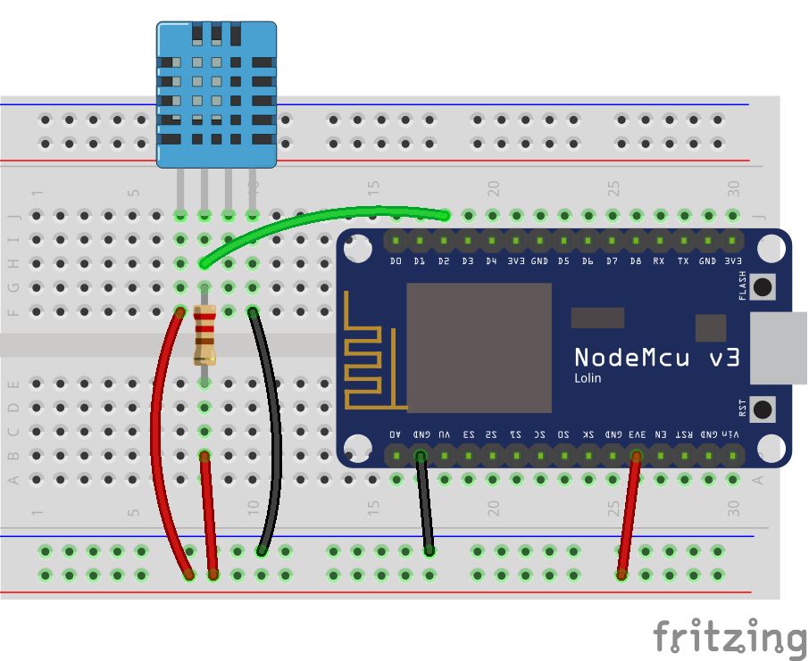 Servidor web con esp8266 y DHT11