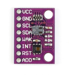 Imagen frontal del modulo sensor