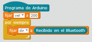 Controlando el robot educativo mBlock por Bluetooth