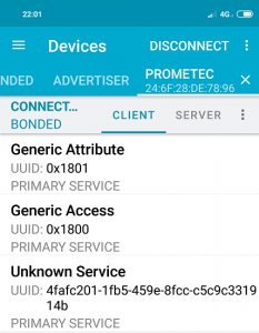 Conexion a servidor ble con notify