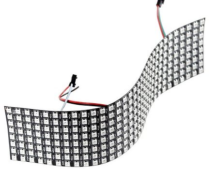 Paneles flexibles 32×8 Neopixel Panel 32x8 pixels